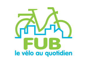 Logo FUB, Fédération française des Usagères et Usagers de la Bicyclette - Le vélo au quotidien